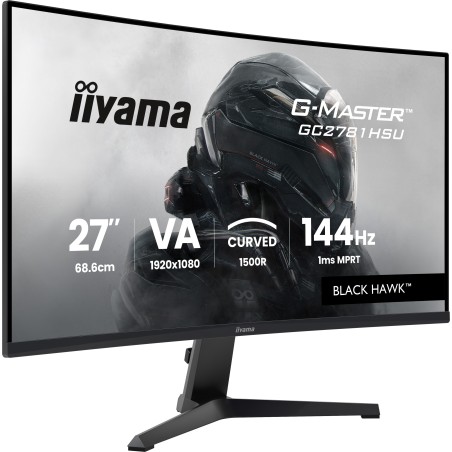 iiyama G-MASTER Black Hawk GC2781HSU-B1 27 VA 1920 x 1080 (Full HD) HDMI DisplayPort 144Hz